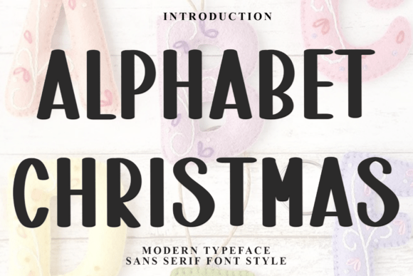 Alphabet Christmas Font for Festive Web Design