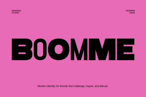 Boost Your Brand Identity with the Boomme Display Font