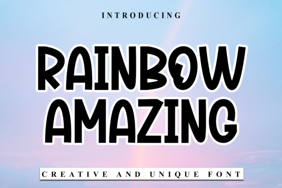 Boost Your Brand with Rainbow Amazing Display Fonts
