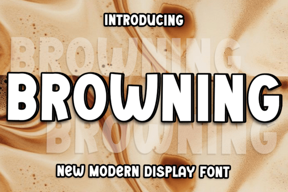 Browning Typeface: Festive Display Fonts for Holiday Crafts