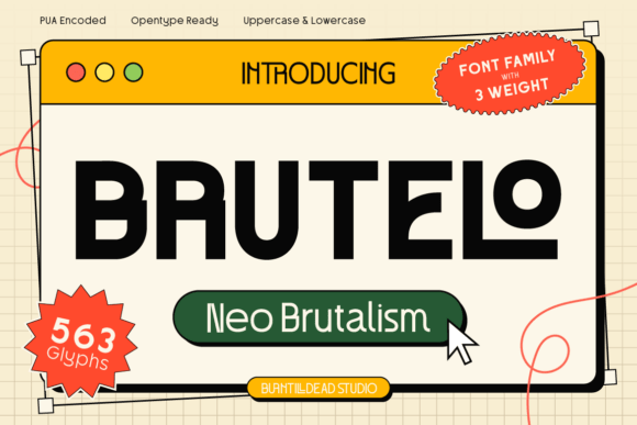 Brutelo: The Bold Display Font for Modern Brands