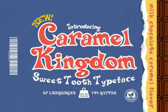 Caramel Kingdom: A Whimsical Serif Font for Sweet Brands