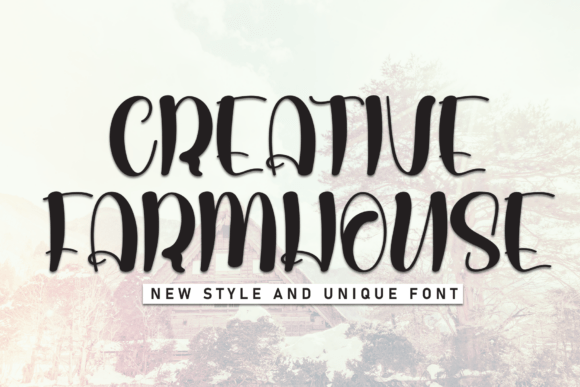 Creative Farmhouse Font for Small Business Branding