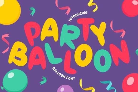 Designing Joyful Web Headers with Party Balloon Font