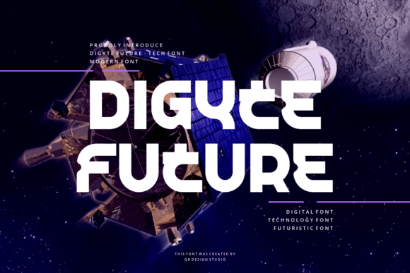 Digyte Future: A Bold Display Font for Modern Editorial Design