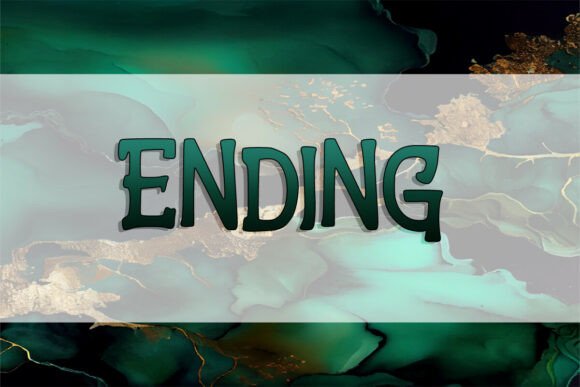 Ending: A Captivating Display Font for Editorial Elegance