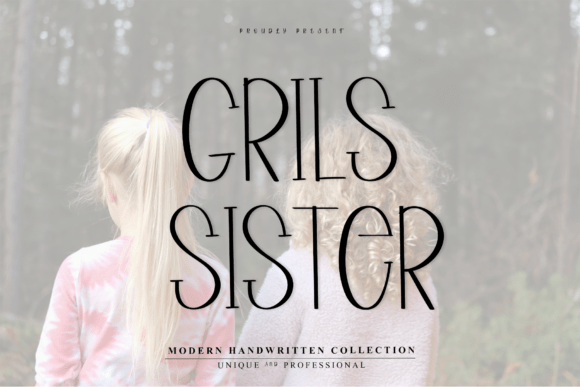 Grils Sister: A Minimal Display Font for Editorial Design
