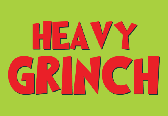 Heavy Grinch: A Bold Display Font for Holiday Editorial Design