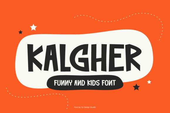 Kalgher: A Playful Display Font for Kids and Fun Projects