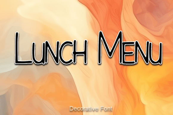 Lunch Menu Font: A Designer's Take on Fresh Branding