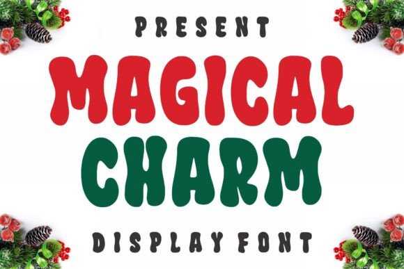 Magical Charm: A Playful Display Font for Festive Branding