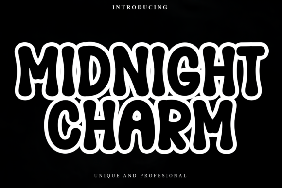 Midnight Charm: A Festive Display Font for Holiday Branding