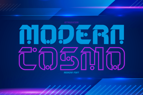 Modern Cosmo: A Futuristic Display Font for Bold Editorial Design