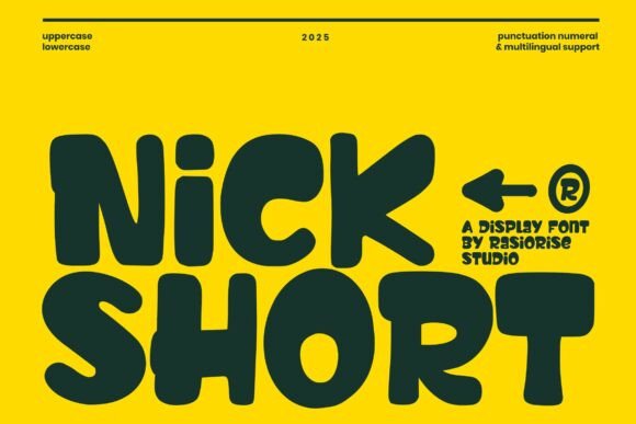 Nick Short: A Rounded Handwritten Display Font for Makers