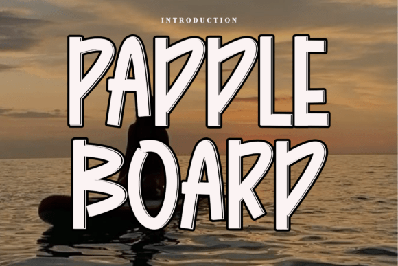 Paddle Board Script Font for Elegant Campaigns