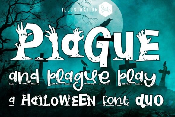 Plague Play Duo: A Bold Typeface for Spooky Branding