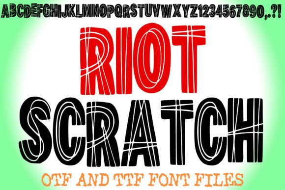 Riot Scratch: The Ultimate Display Font for Bold Branding
