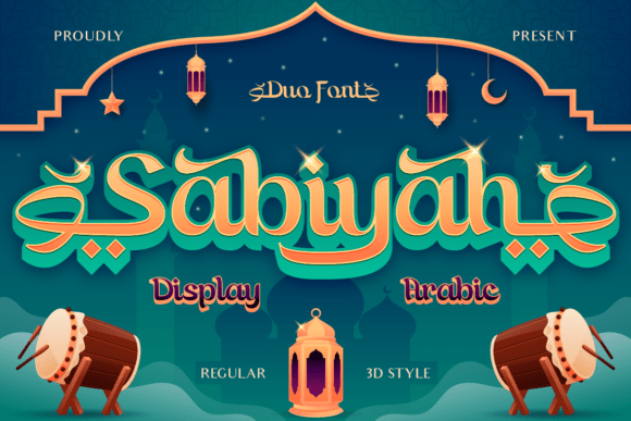Sabiyah: A Modern Display Font for Festive Web Designs