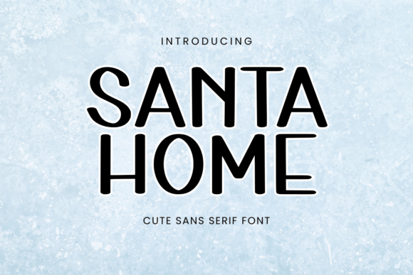 Santa Home: A Charming Handwritten Display Font for Web Design
