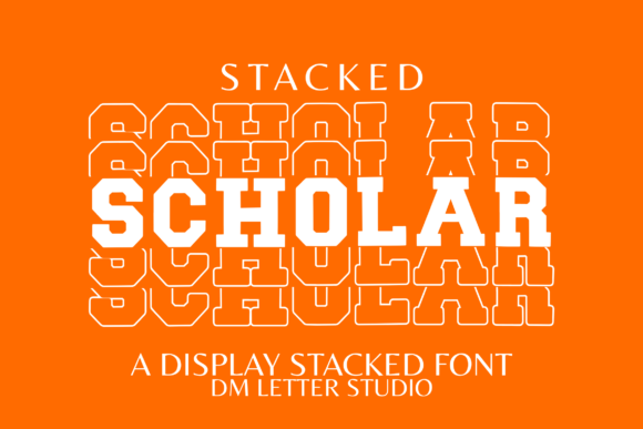 Scholar Stacked: A Bold Display Font for Modern Web Design