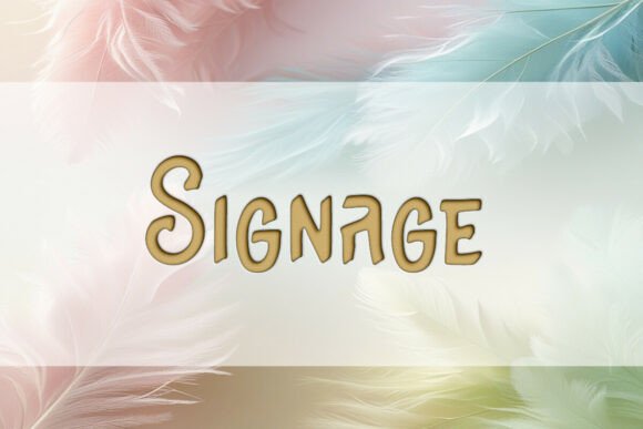 Signage Typeface for Professional Small Business Branding
