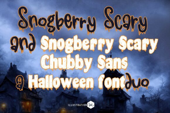 Snogberry Scary Duo: The Ultimate Halloween Font Pack