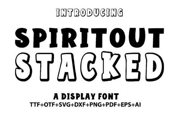 Spiritout Stacked: The Quirky Display Font for Makers