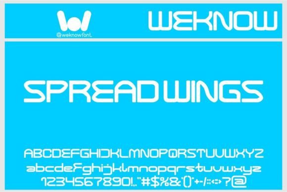 Spread Wings: The Techno-Futuristic Display Font for Modern Brands