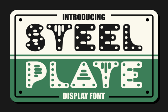 Steel Plate: A Bold Display Font for Industrial Web Design