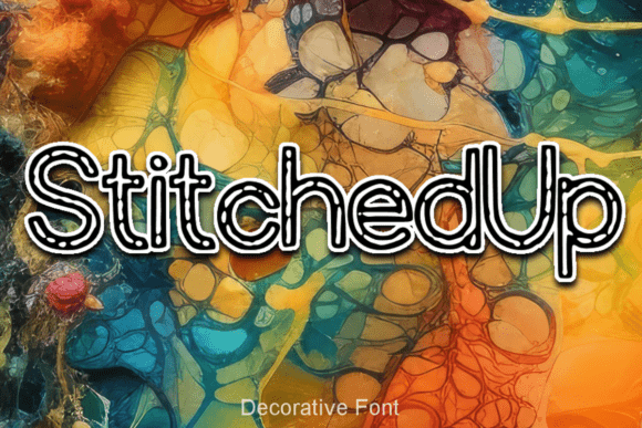 Stitched Up: The Display Font for Playful Campaigns