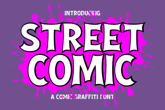 Street Comic: A Display Font for Bold Brand Identity
