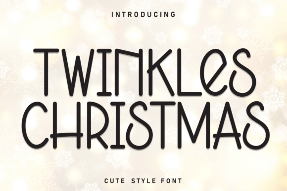 Twinkles Christmas: A Playful Display Font for Web Design