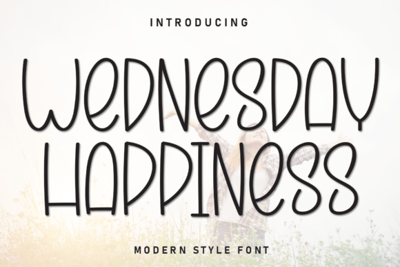 Wednesday Happiness: A Playful Display Font for Makers
