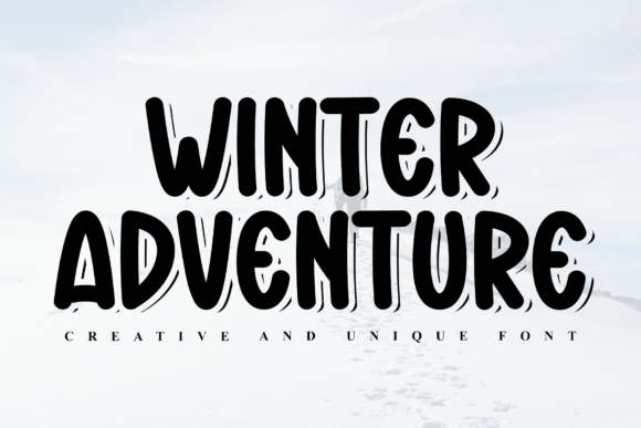 Winter Adventure: A Bold Display Font for Editorial Impact